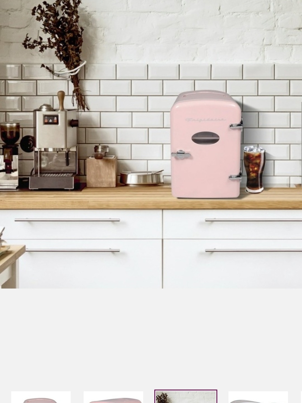 Frigidaire Pink Mini Refrigerator - Retro Design - Picture 9 of 9
